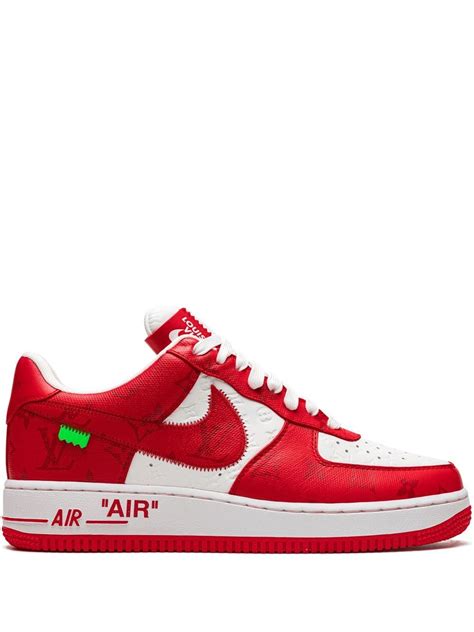 air force 1 louis vuitton red stockx|louis vuitton nike white red.